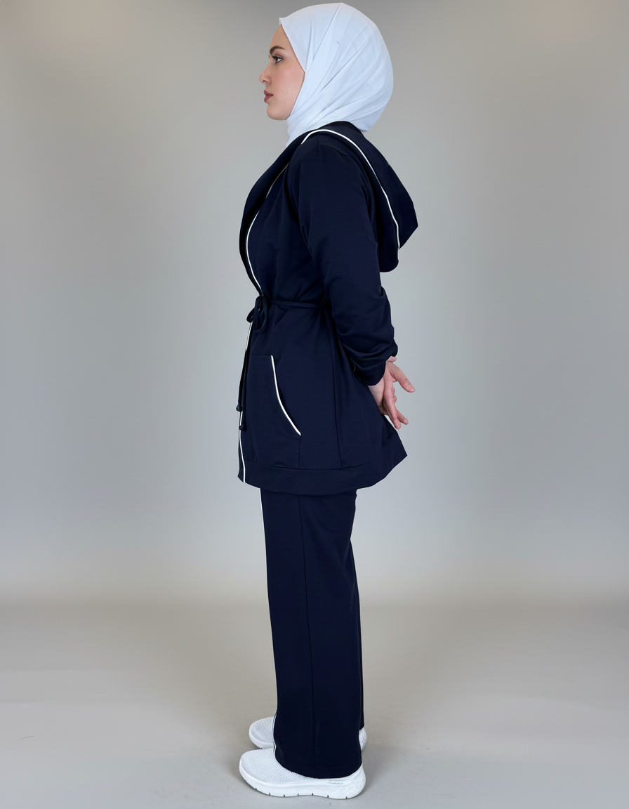 3-Piece Open Cotton Cardigan Set