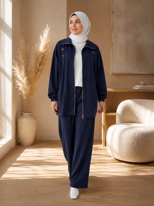 Front Metal Eyelets Tracksuit
