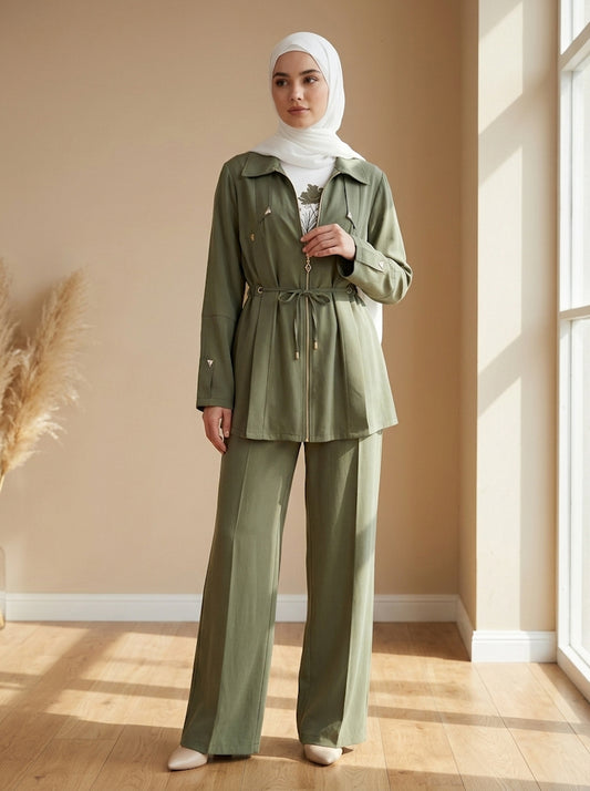 3-Piece Inner String Floral Tracksuit