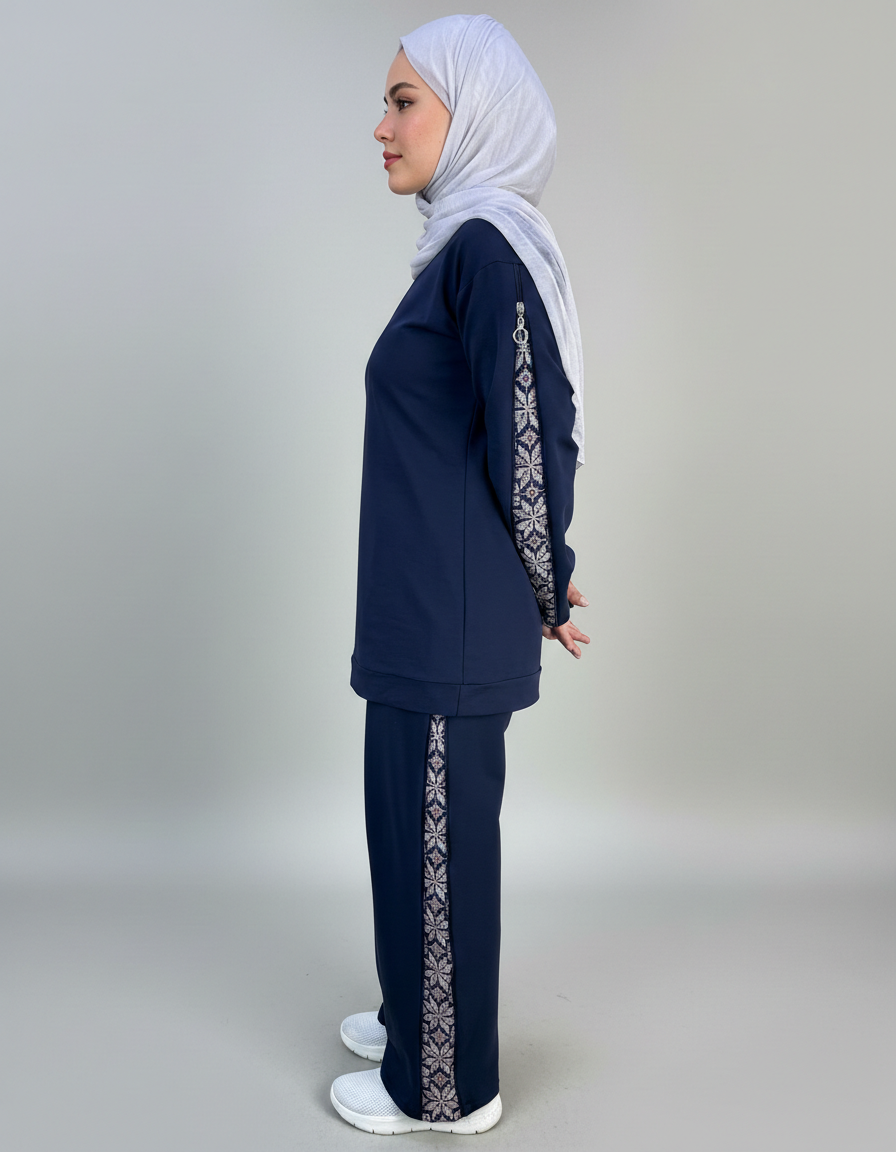 Tatreez-Patterned Tracksuit