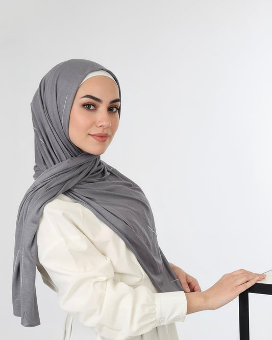 Strass Cotton Jersey Hijab