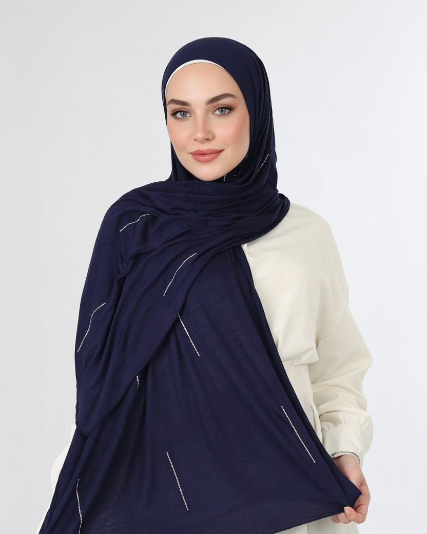 Strass Cotton Jersey Hijab