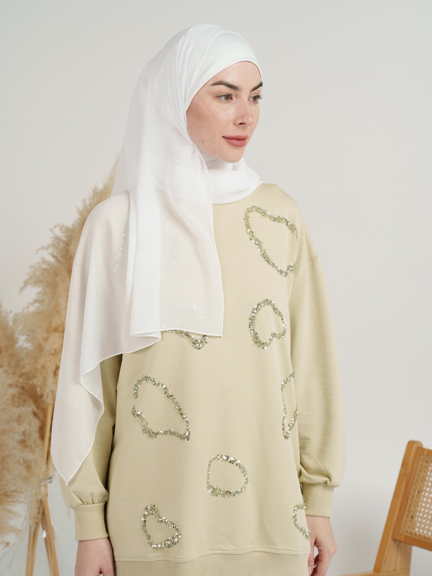 Plain Crepe Georgette Hijab