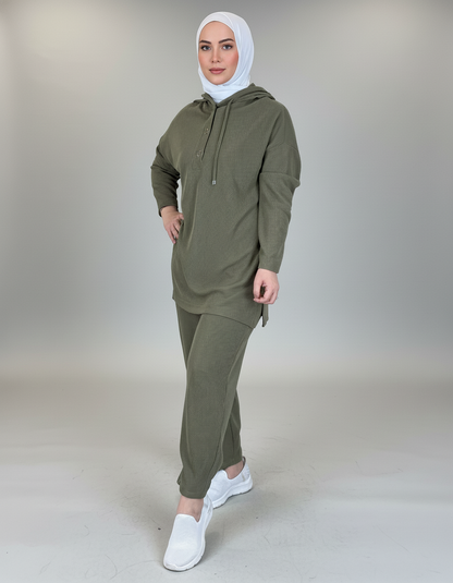 Soft Waffle Knit Tracksuit