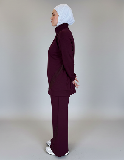 Athletic Zip-Up Tracksuit