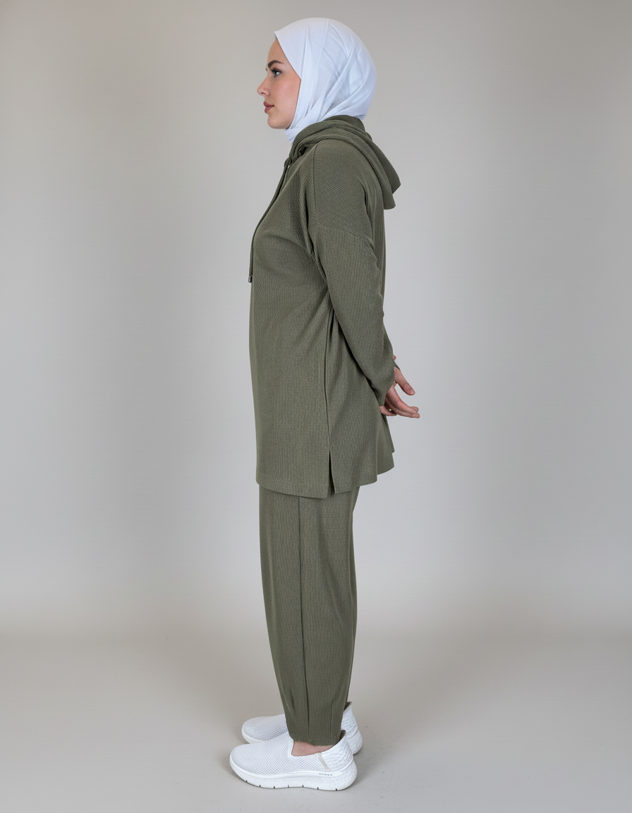 Soft Waffle Knit Tracksuit