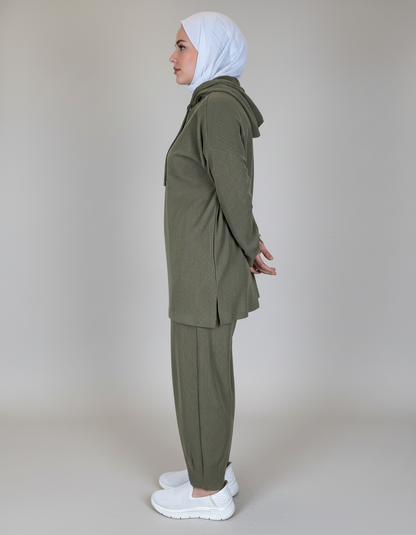 Soft Waffle Knit Tracksuit