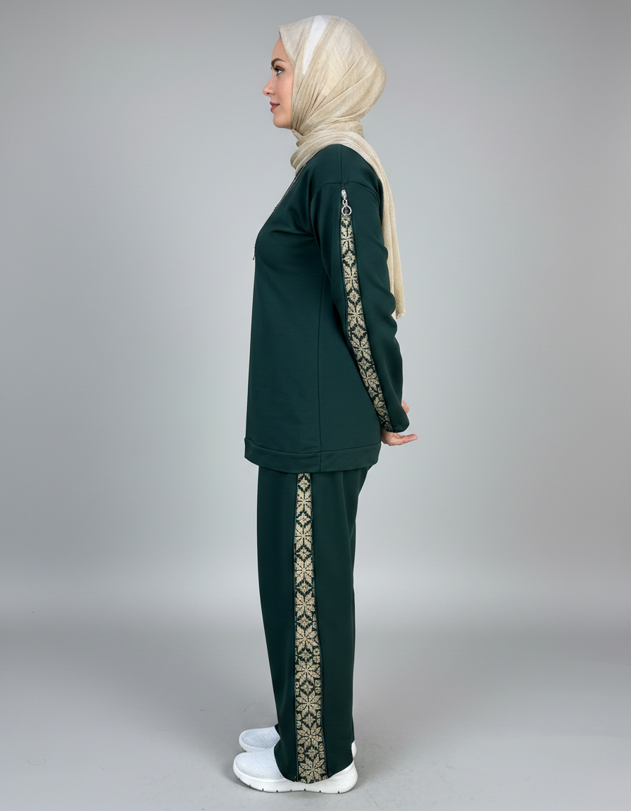 Tatreez-Patterned Tracksuit
