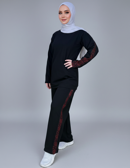 Tatreez-Patterned Tracksuit