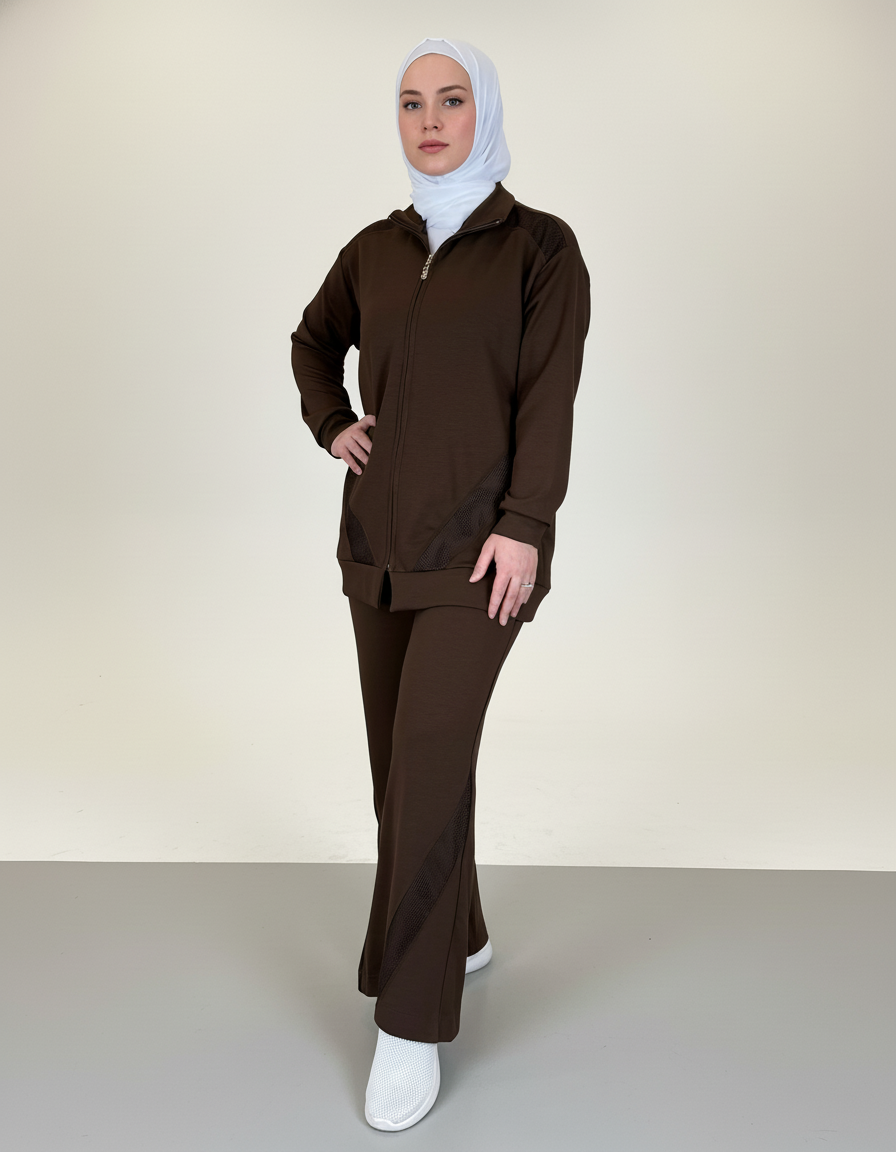 Athletic Zip-Up Tracksuit