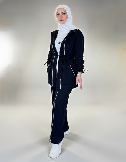 3-Piece Open Cotton Cardigan Set