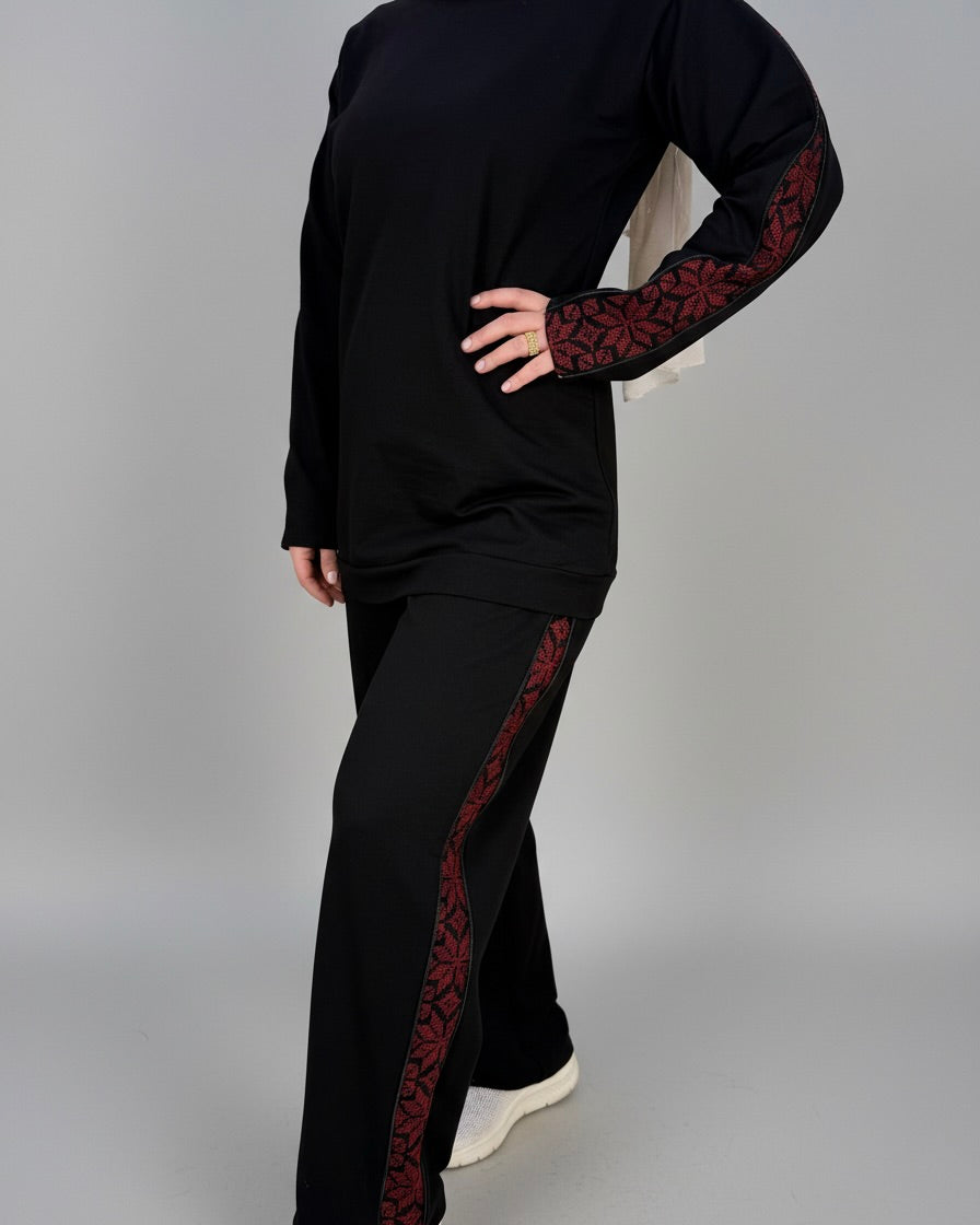 Tatreez-Patterned Tracksuit