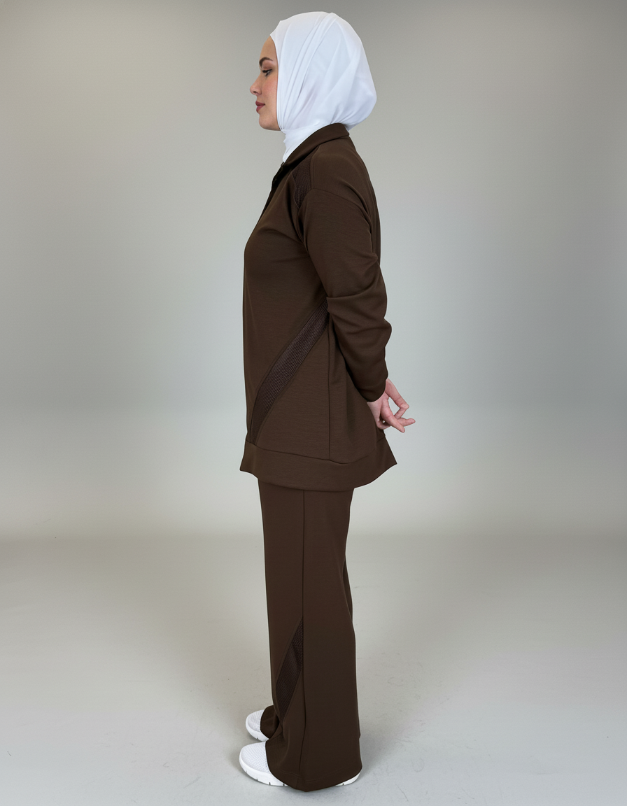 Athletic Zip-Up Tracksuit