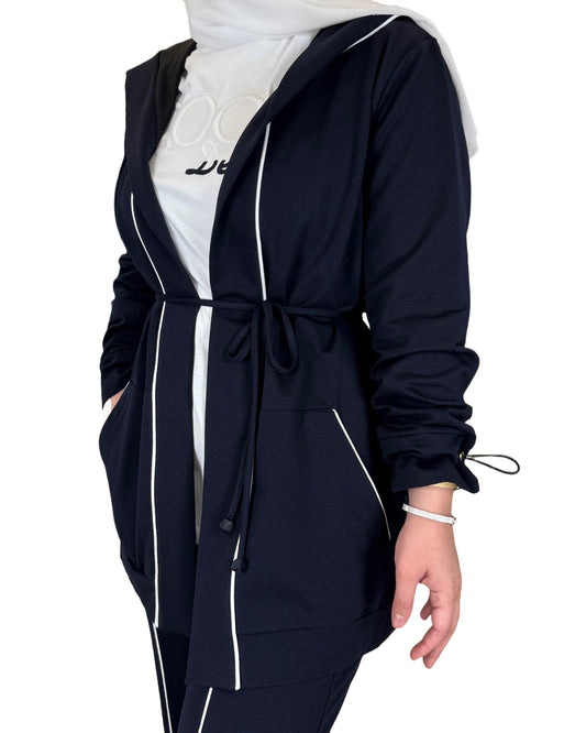 3-Piece Open Cotton Cardigan Set