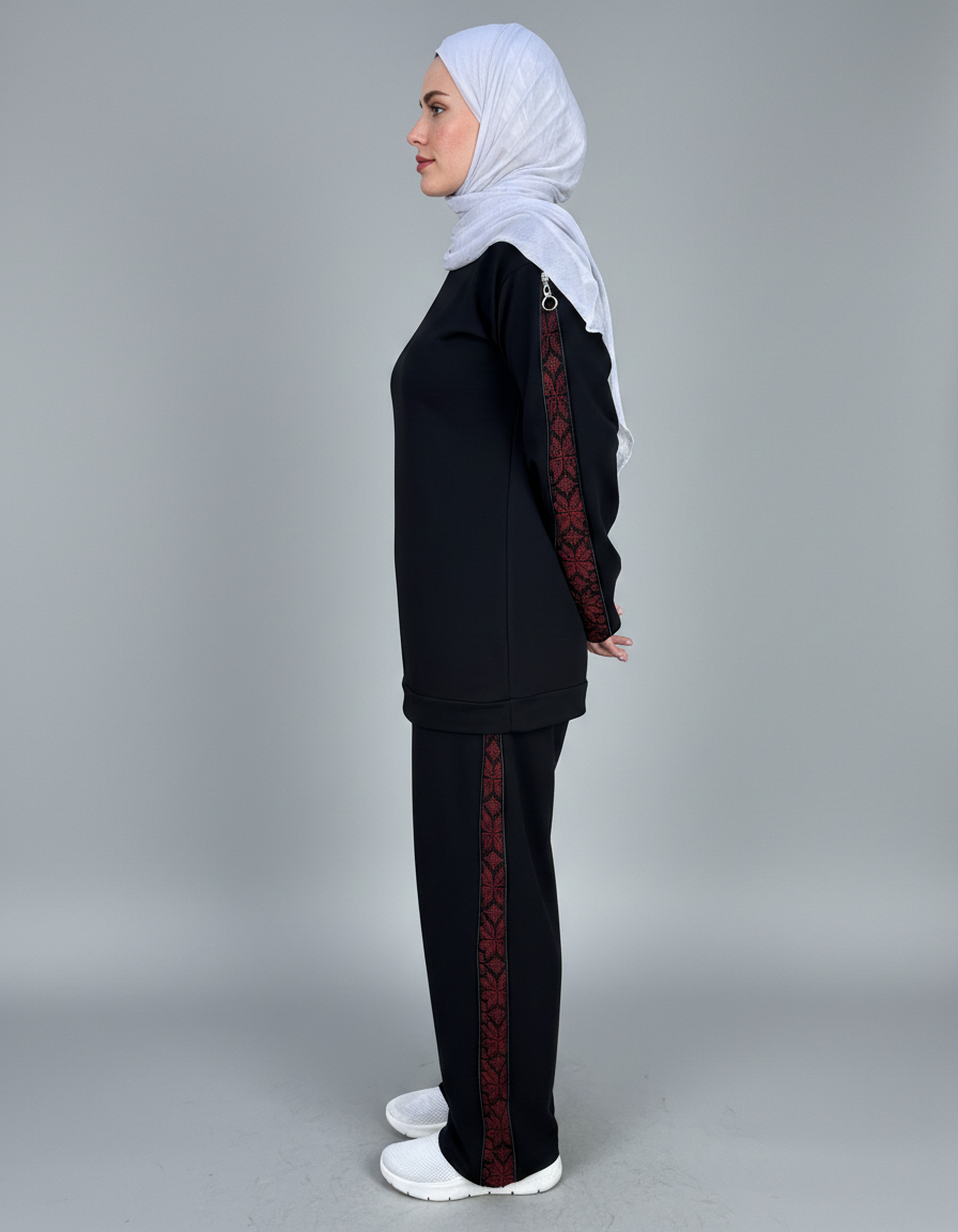Tatreez-Patterned Tracksuit