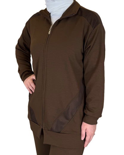 Athletic Zip-Up Tracksuit