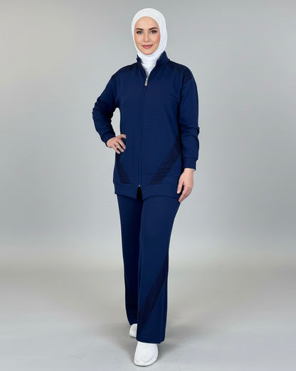 Athletic Zip-Up Tracksuit