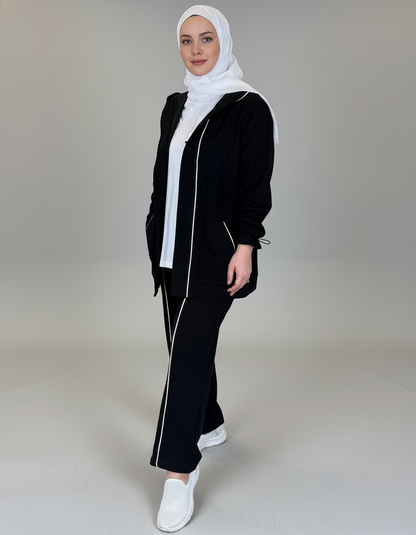 3-Piece Open Cotton Cardigan Set