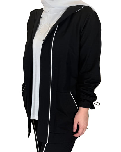 3-Piece Open Cotton Cardigan Set