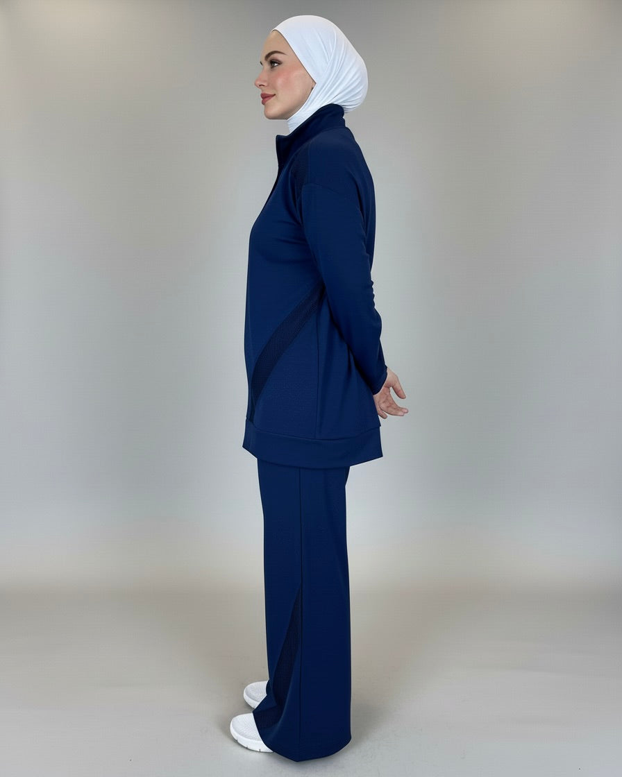 Athletic Zip-Up Tracksuit