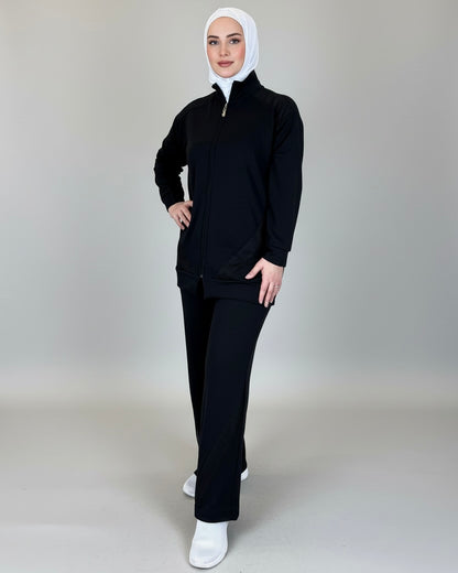 Athletic Zip-Up Tracksuit