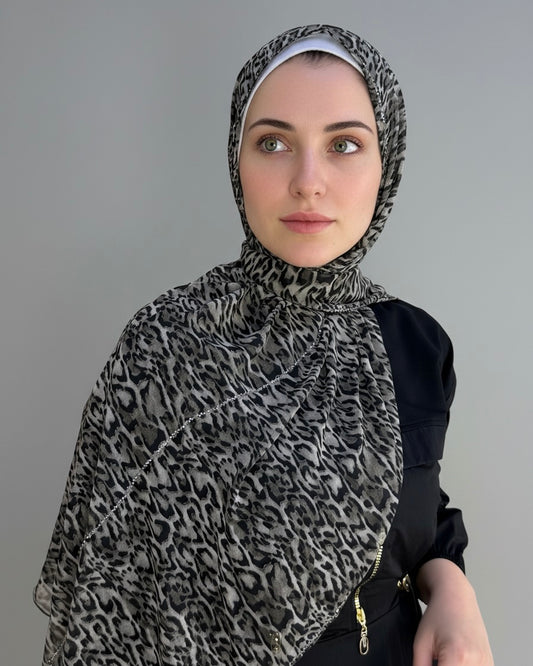 Tiger Printed Hijab