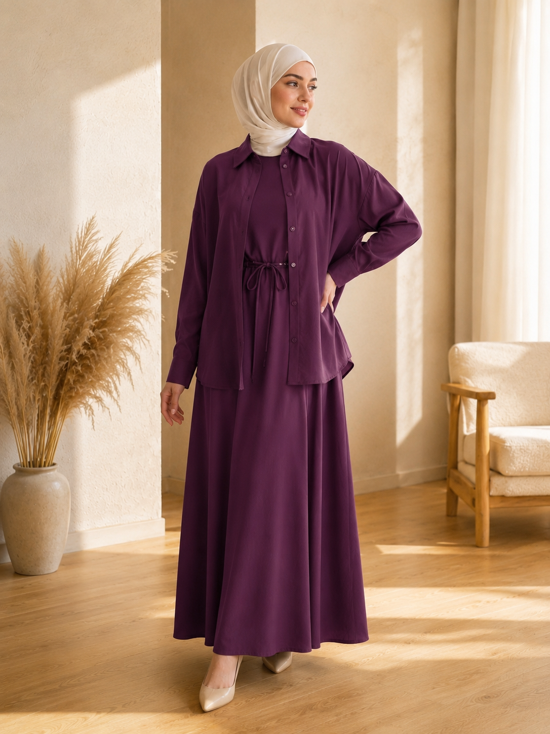 2-Piece Blend Formal Dress