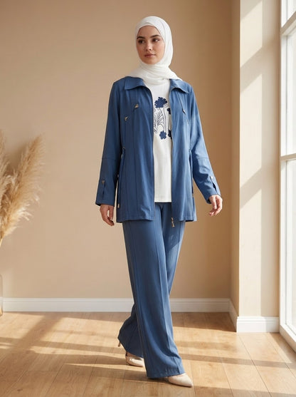 3-Piece Inner String Floral Tracksuit