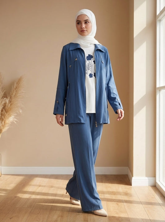 3-Piece Inner String Floral Tracksuit