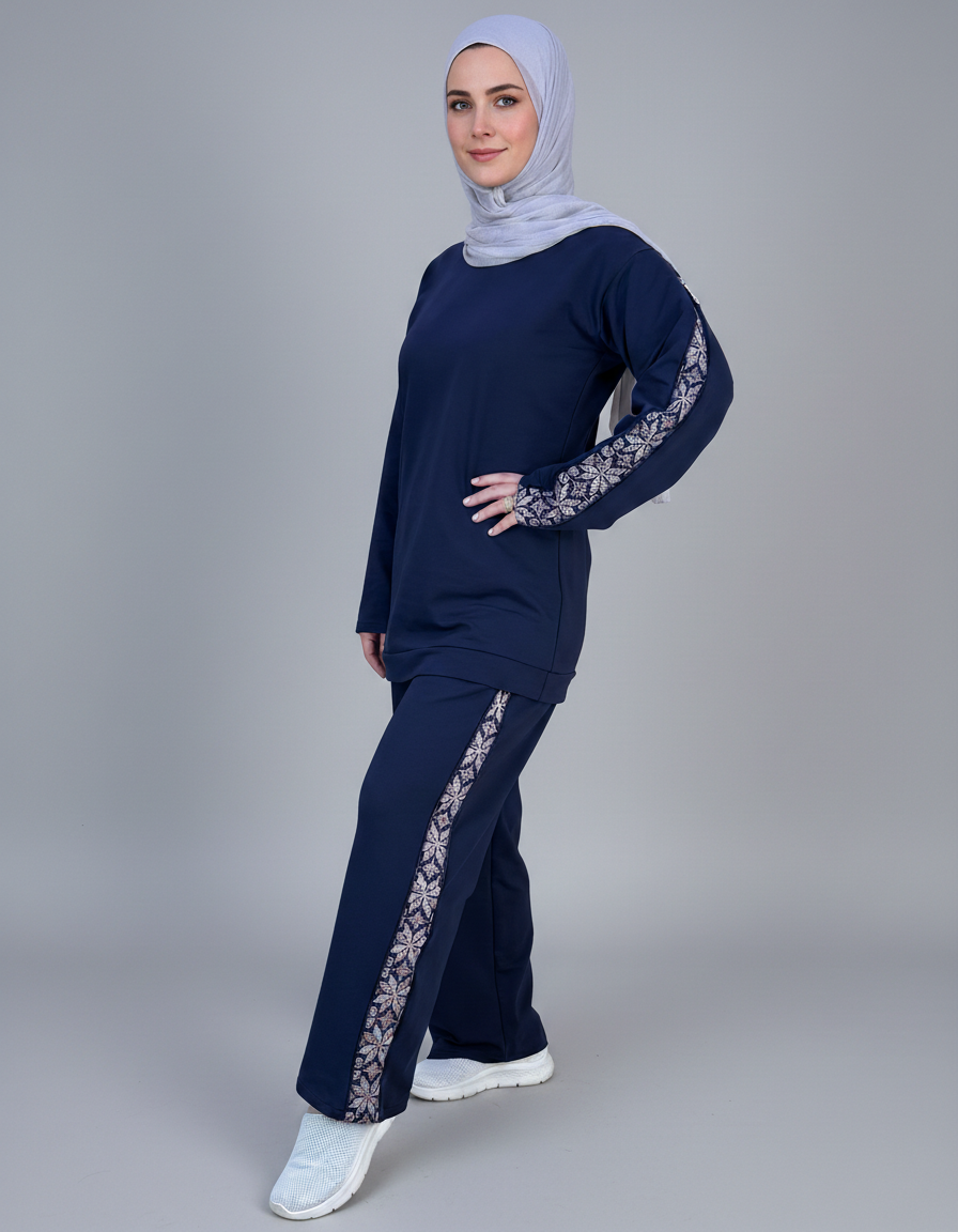 Tatreez-Patterned Tracksuit