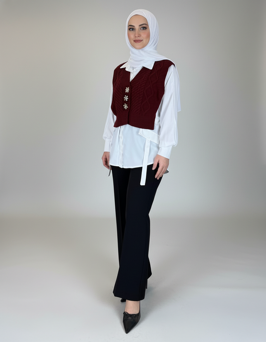 Cozy Layered Knit Top