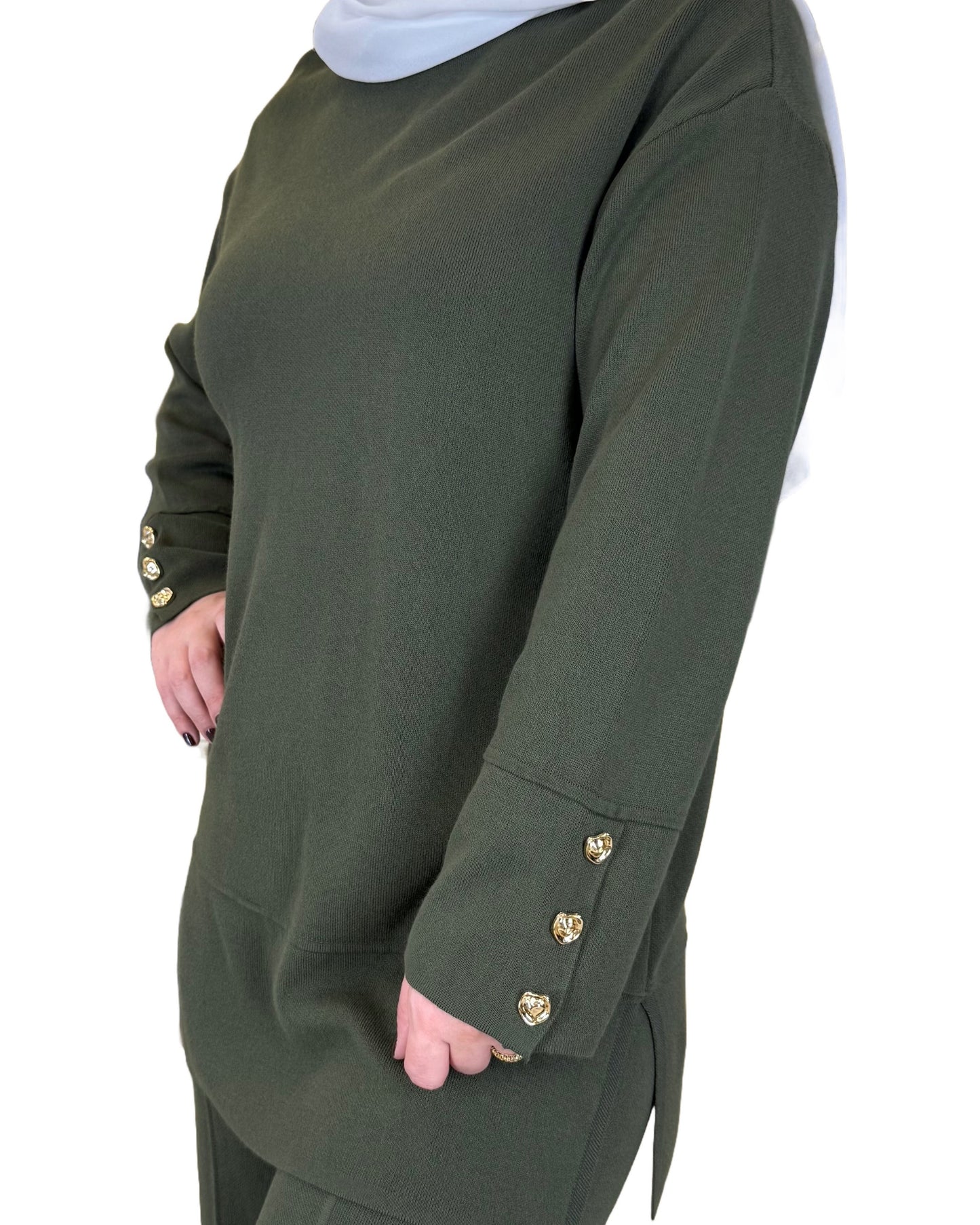 Easy-Wear Tricot Knit Suit