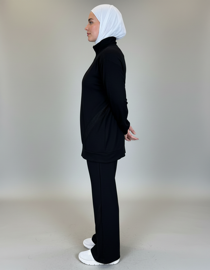 Athletic Zip-Up Tracksuit