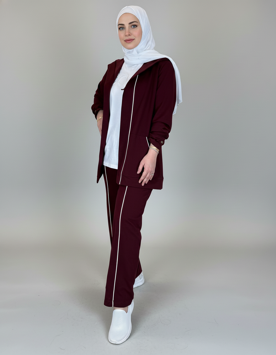 3-Piece Open Cotton Cardigan Set