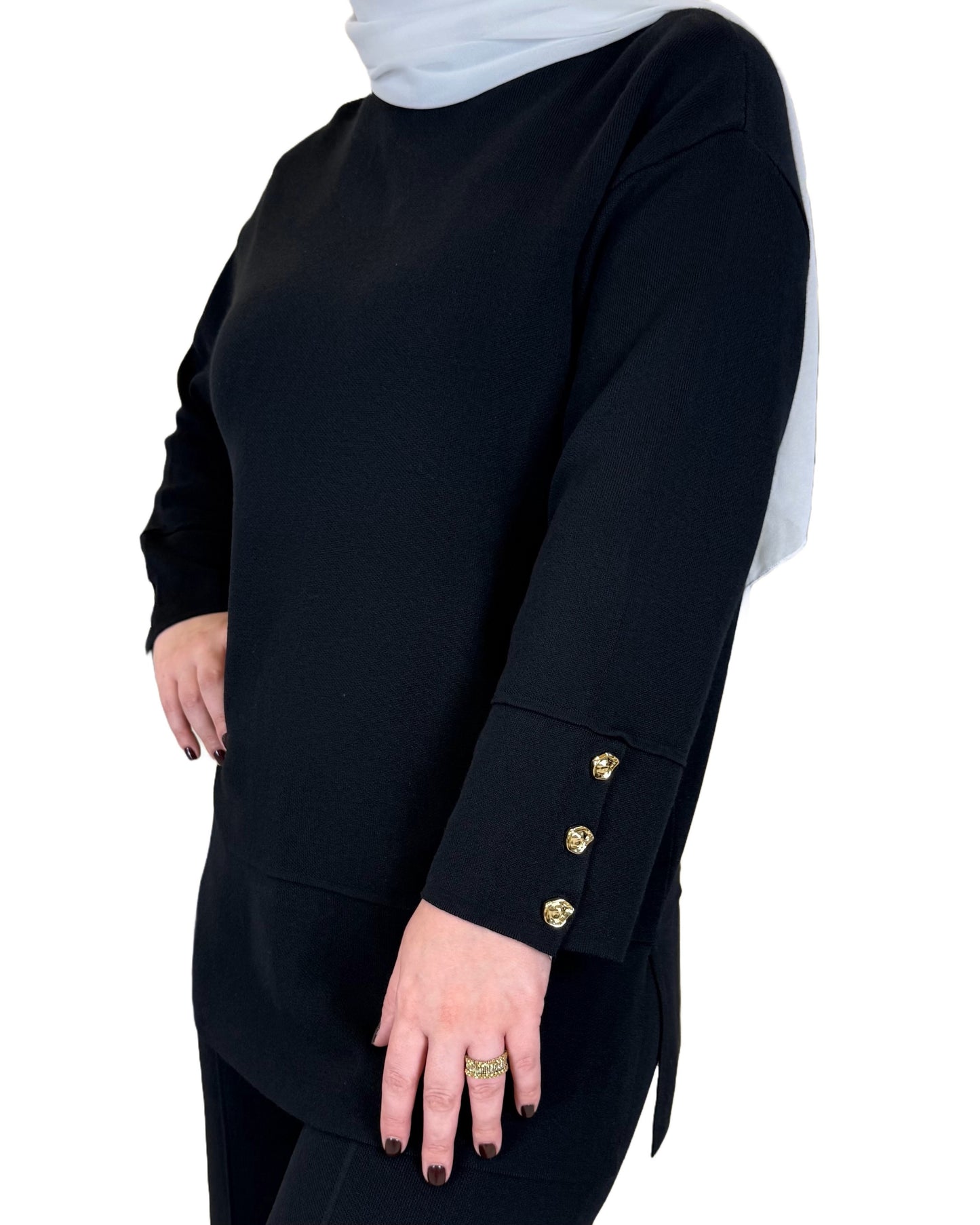 Easy-Wear Tricot Knit Suit