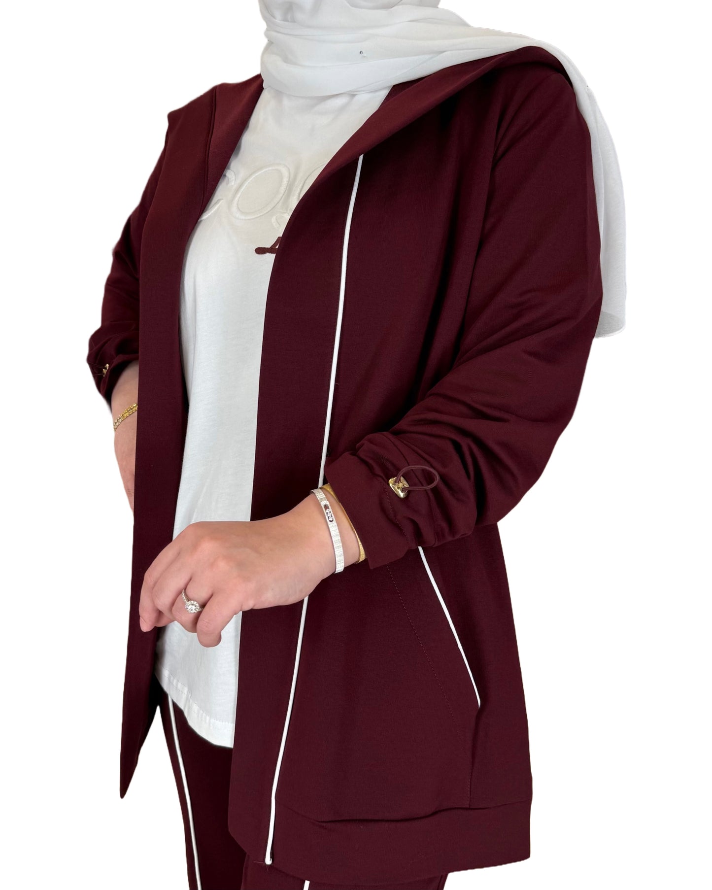 3-Piece Open Cotton Cardigan Set