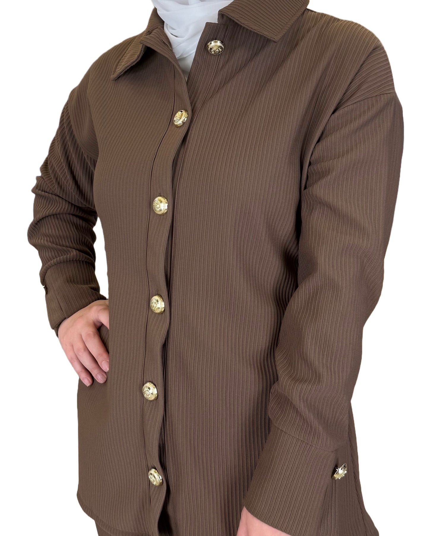 Chic Ribbed Trico Suit