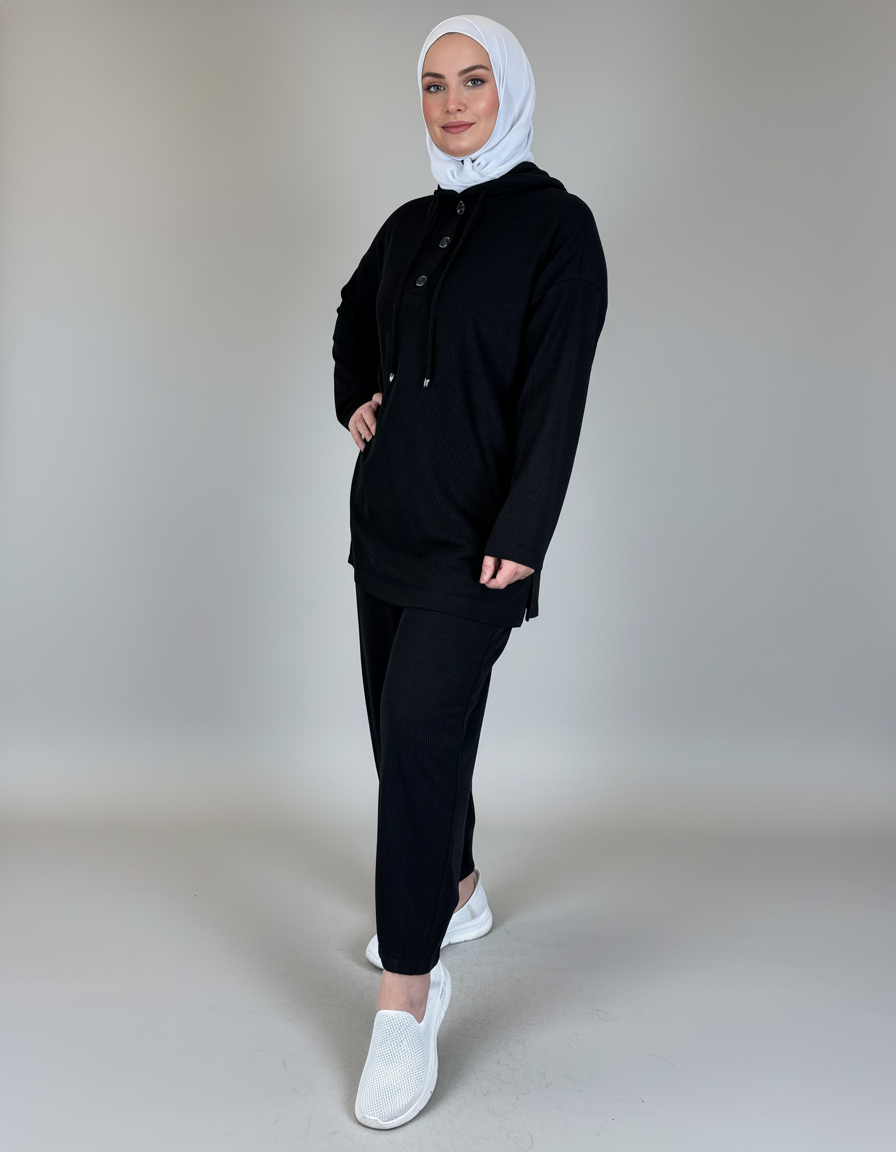 Soft Waffle Knit Tracksuit