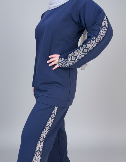 Tatreez-Patterned Tracksuit
