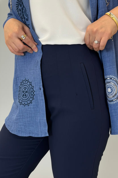 Slim-Fit Tailored Pants