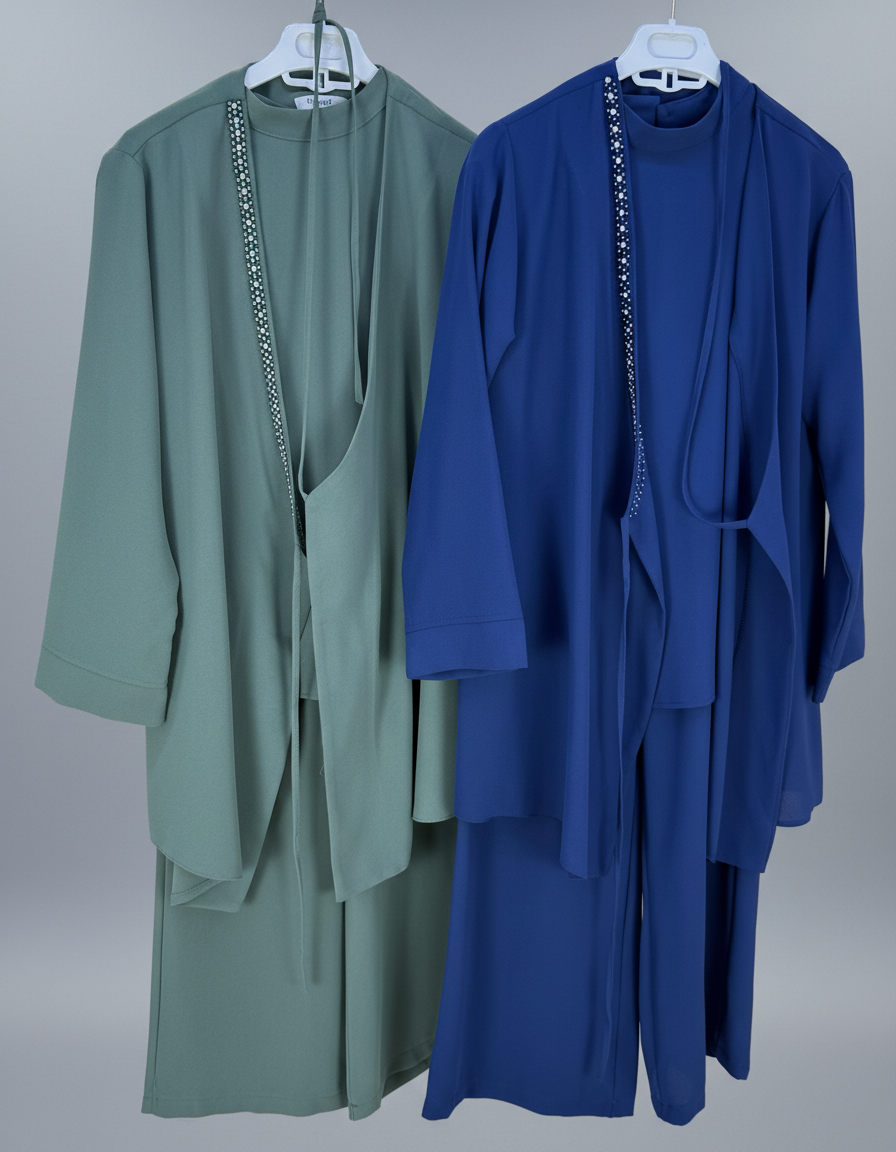 3-Piece Side Wrap Suit