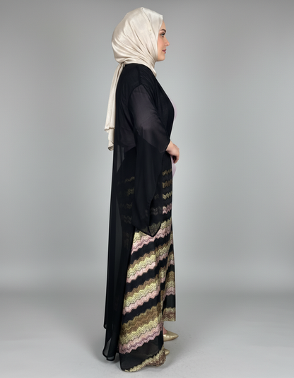 2-Piece Wave Abaya