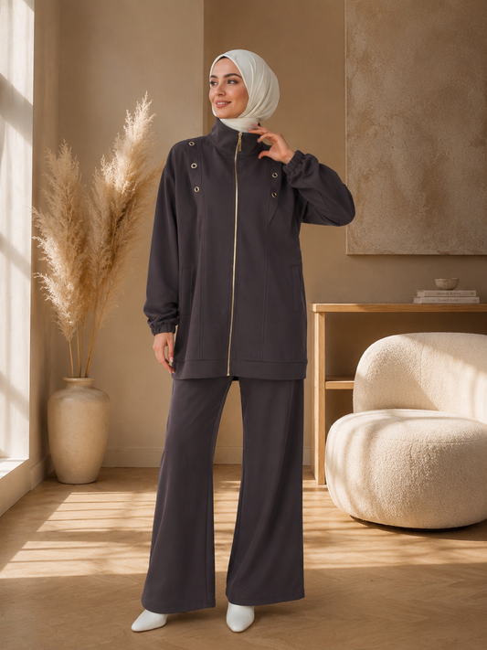 Front Metal Eyelets Tracksuit