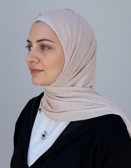 Side-Closed Kashmir Kuwaiti Hijab