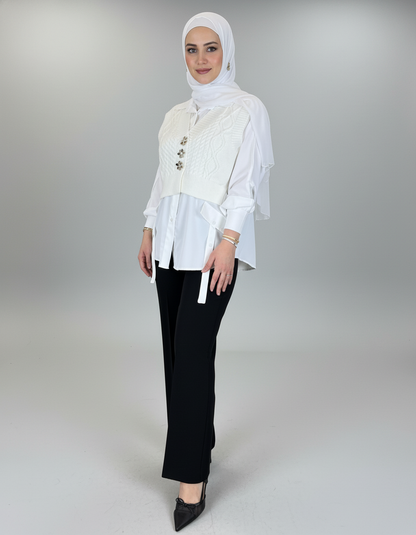 Cozy Layered Knit Top