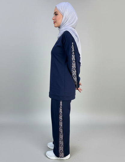 Tatreez-Patterned Tracksuit