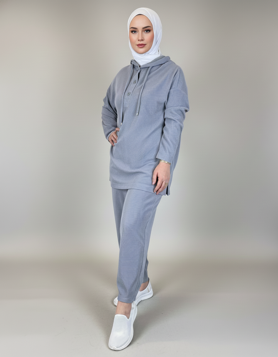 Soft Waffle Knit Tracksuit