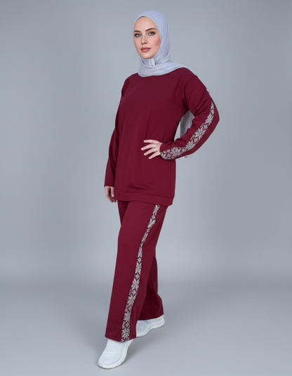 Tatreez-Patterned Tracksuit