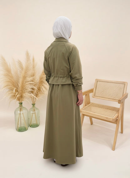 2-Piece Sporty Zipped Dress