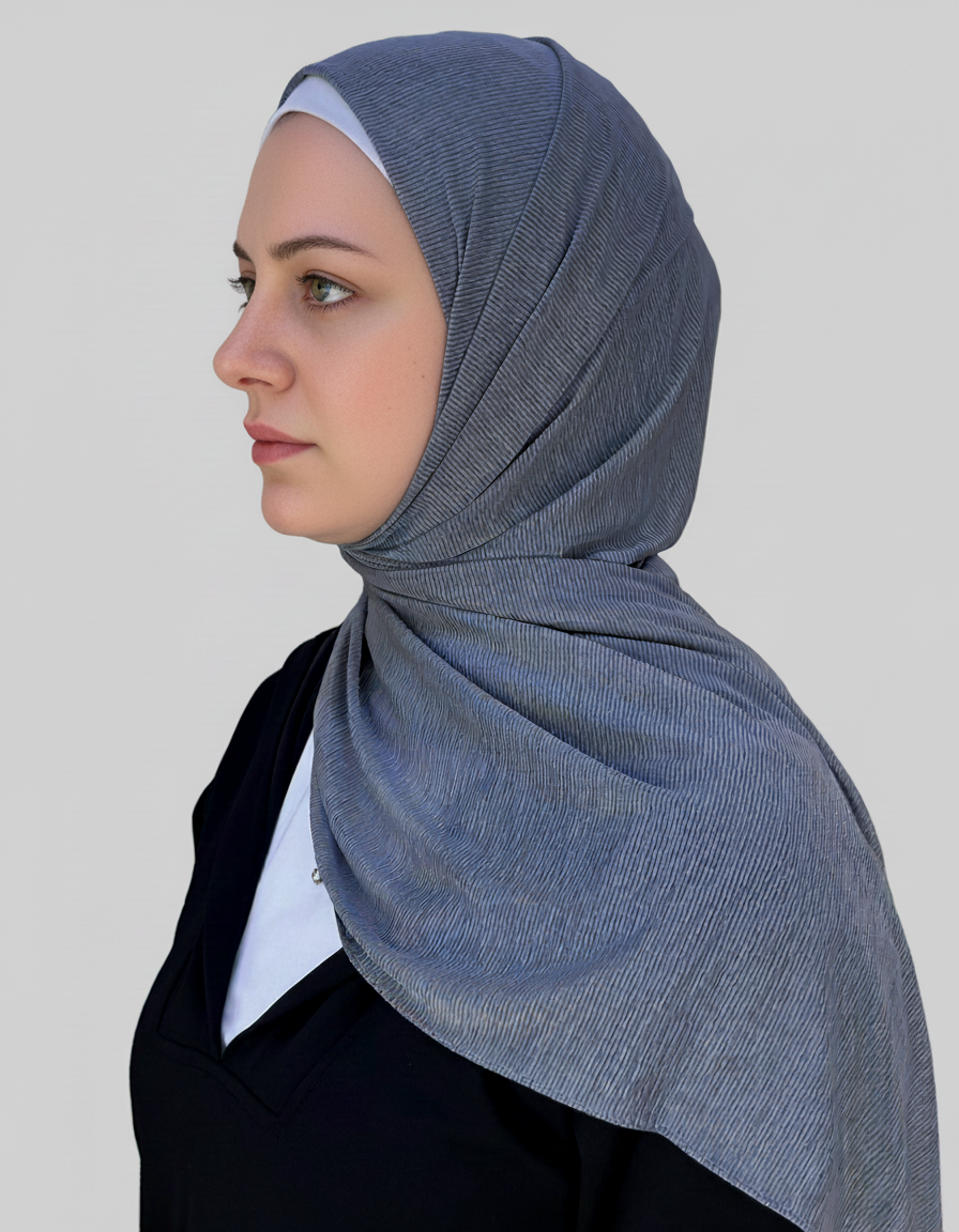 Side-Closed Kashmir Kuwaiti Hijab